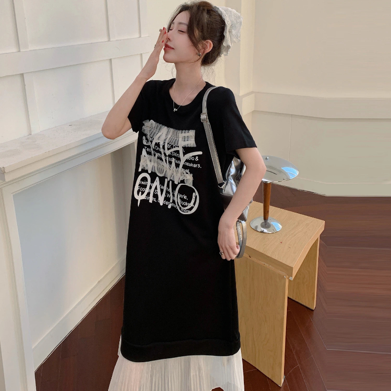 Nieuwe 2026 Zomer vrouwen T-Sh - Korean Style A Line Shirt Dress recensie en prijs