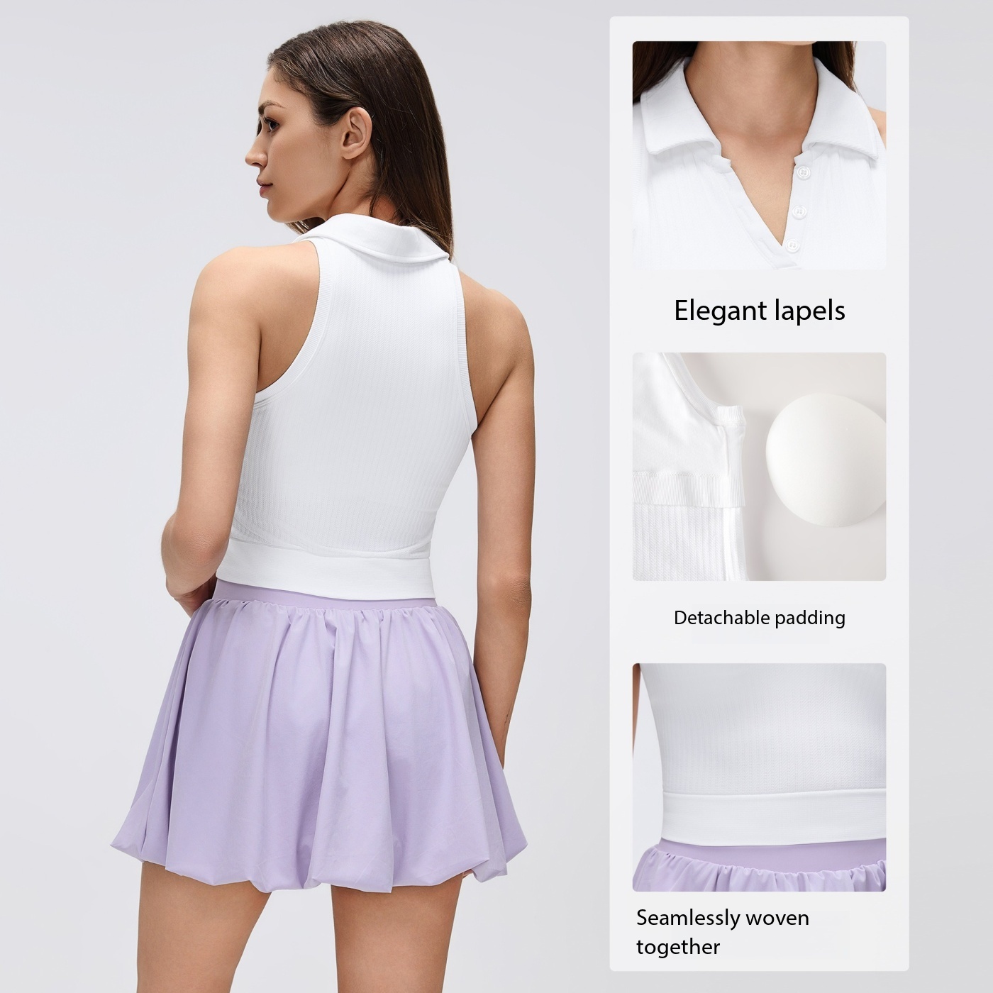 Lemon Dames Geribbelde Polokra - Seamless Ribbed Workout Tank Top recensie en prijs