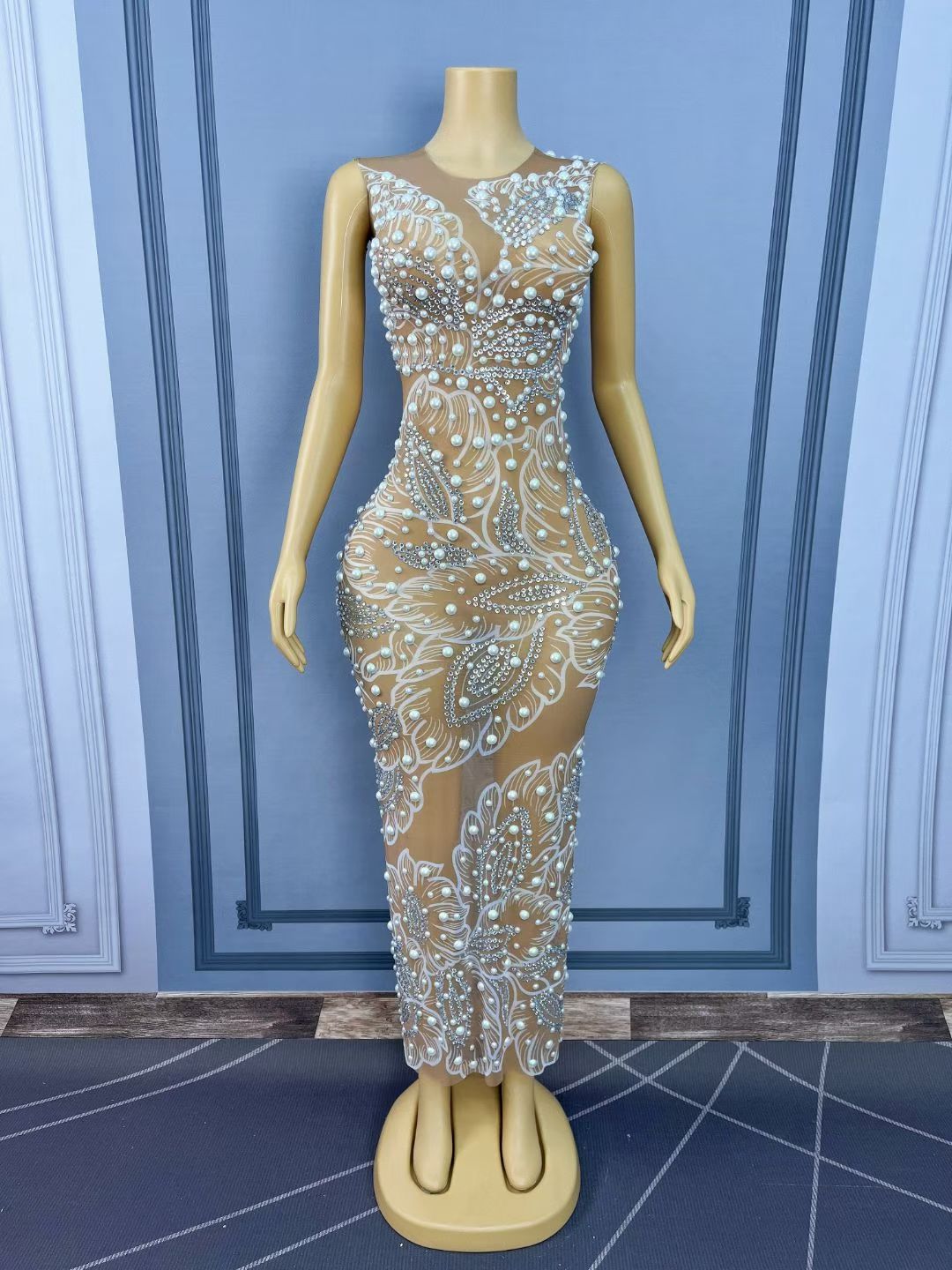 Vrouwen Luxe Verjaardag Vieren - Sparkly Rhinestone Club Party Dress recensie en prijs