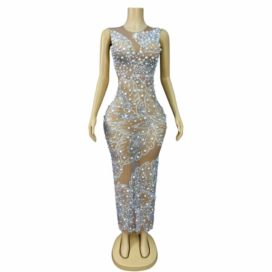 Vrouwen Luxe Verjaardag Vieren - Sparkly Rhinestone Club Party Dress recensie en prijs