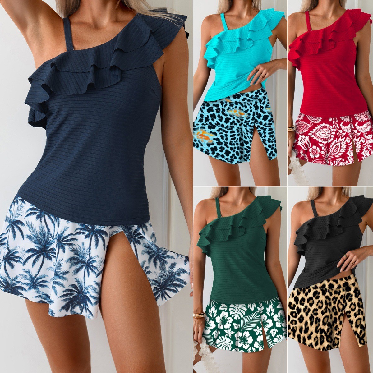 Dames tankini badkleding mouwl - Skirts recensie en prijs