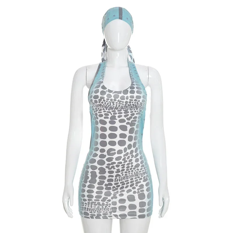 Sexy Halter Mini Jurk met Rive - Y2K Backless Halter Mini Dress recensie en prijs