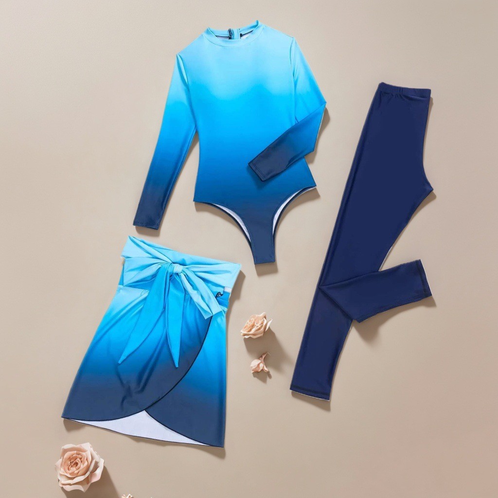 Blauw badpak met lange mouwen, - Skirts recensie en prijs
